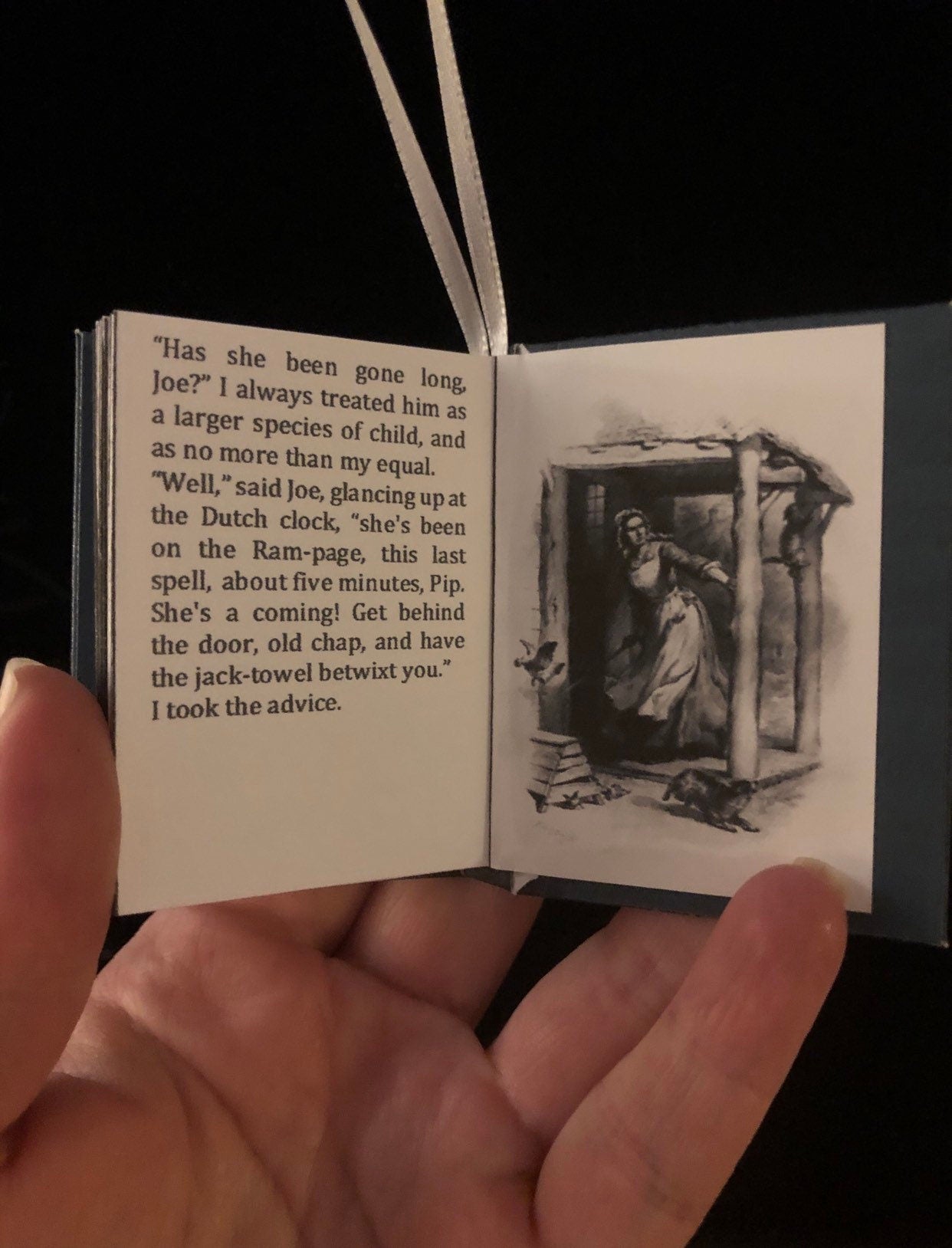 Charles Dickens Great Expectations Miniature Book Christmas Ornament