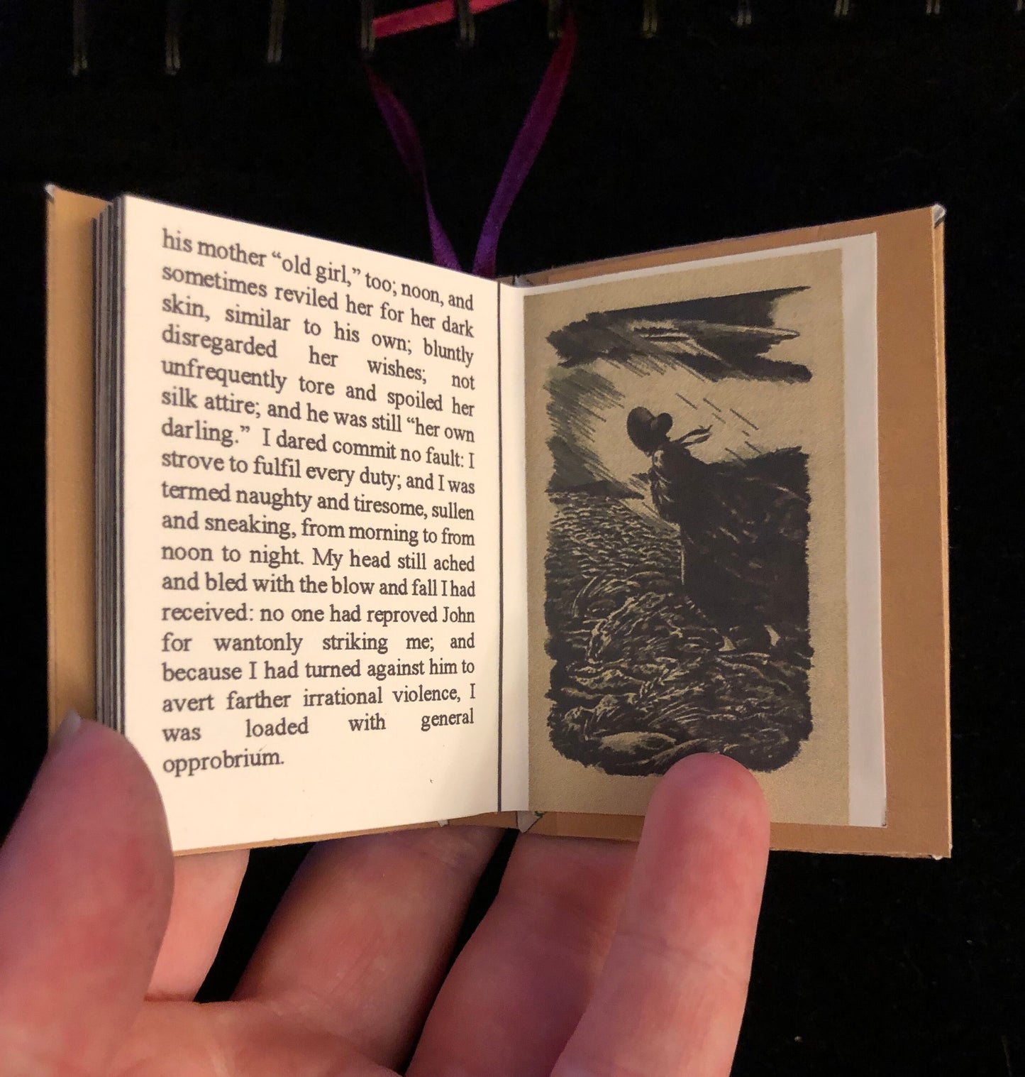 Jane Eyre Miniature Book Christmas Ornament