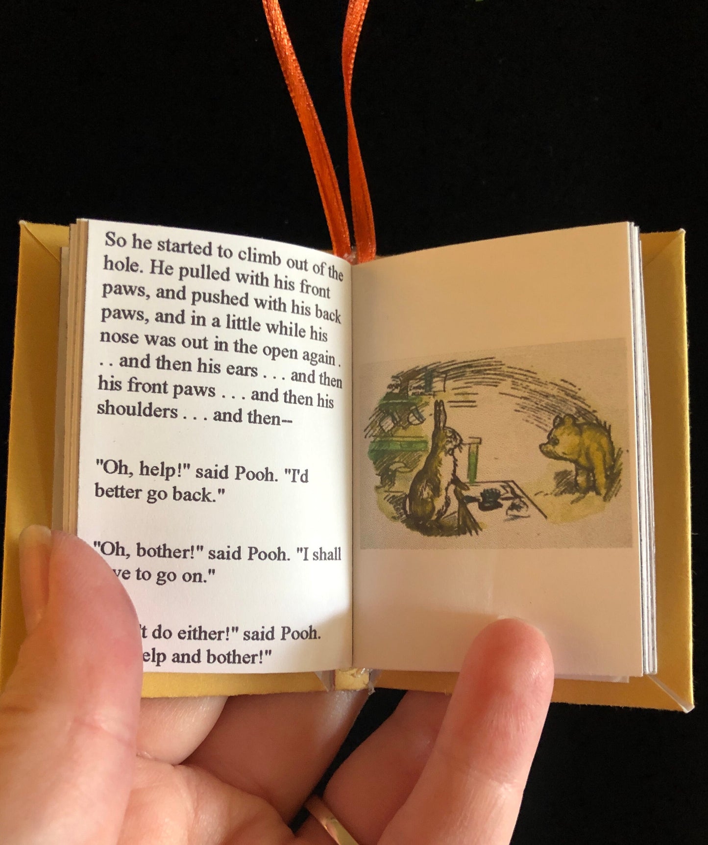 Winnie the Pooh Miniature Book Christmas Ornament