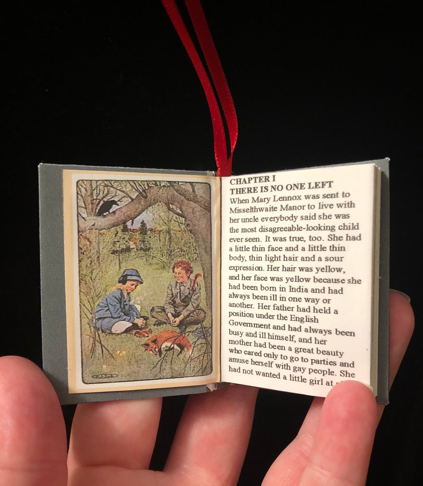 The Secret Garden Miniature Book Christmas Ornament