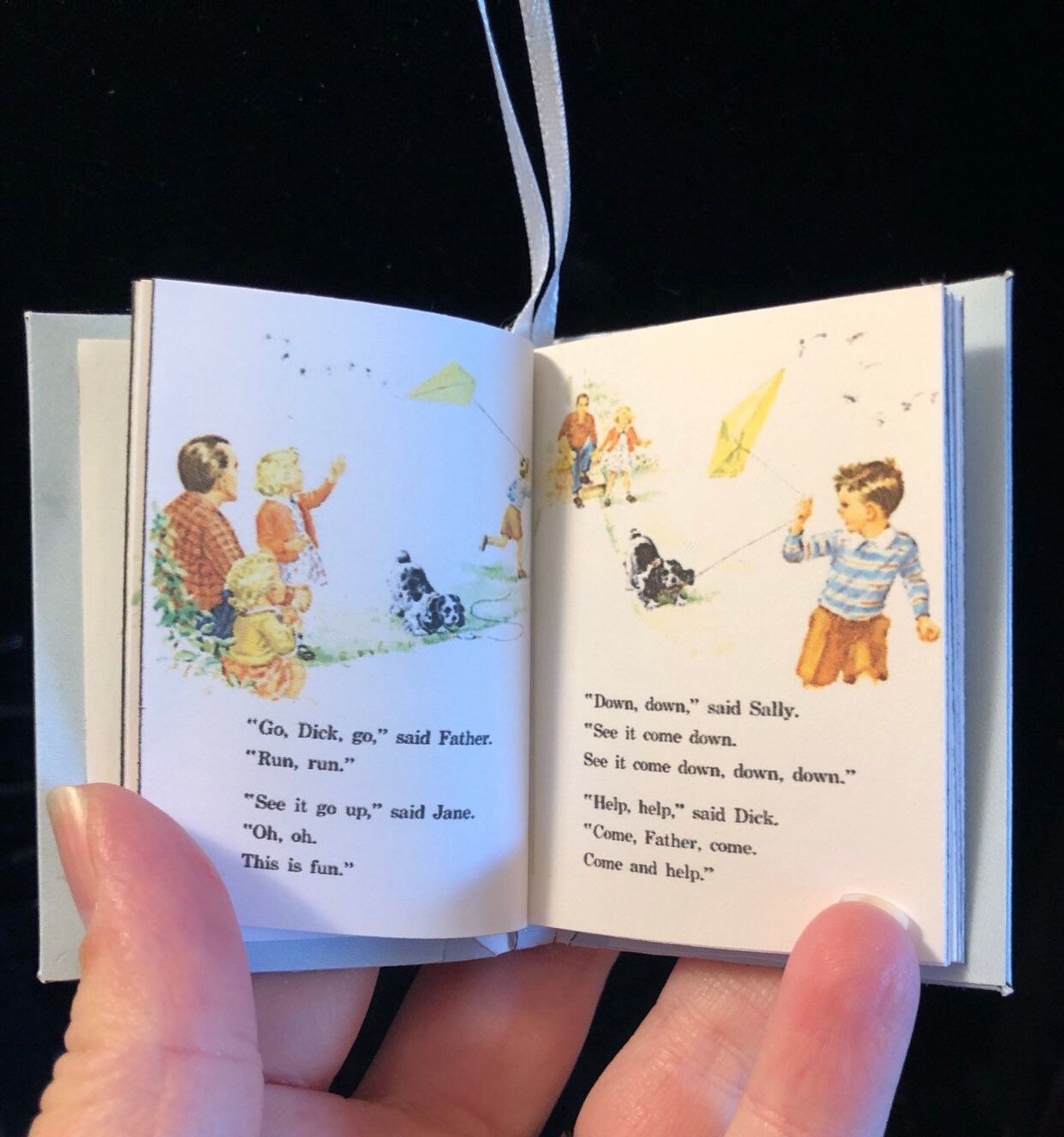 Fun With Dick & Jane Miniature Book Christmas Ornament