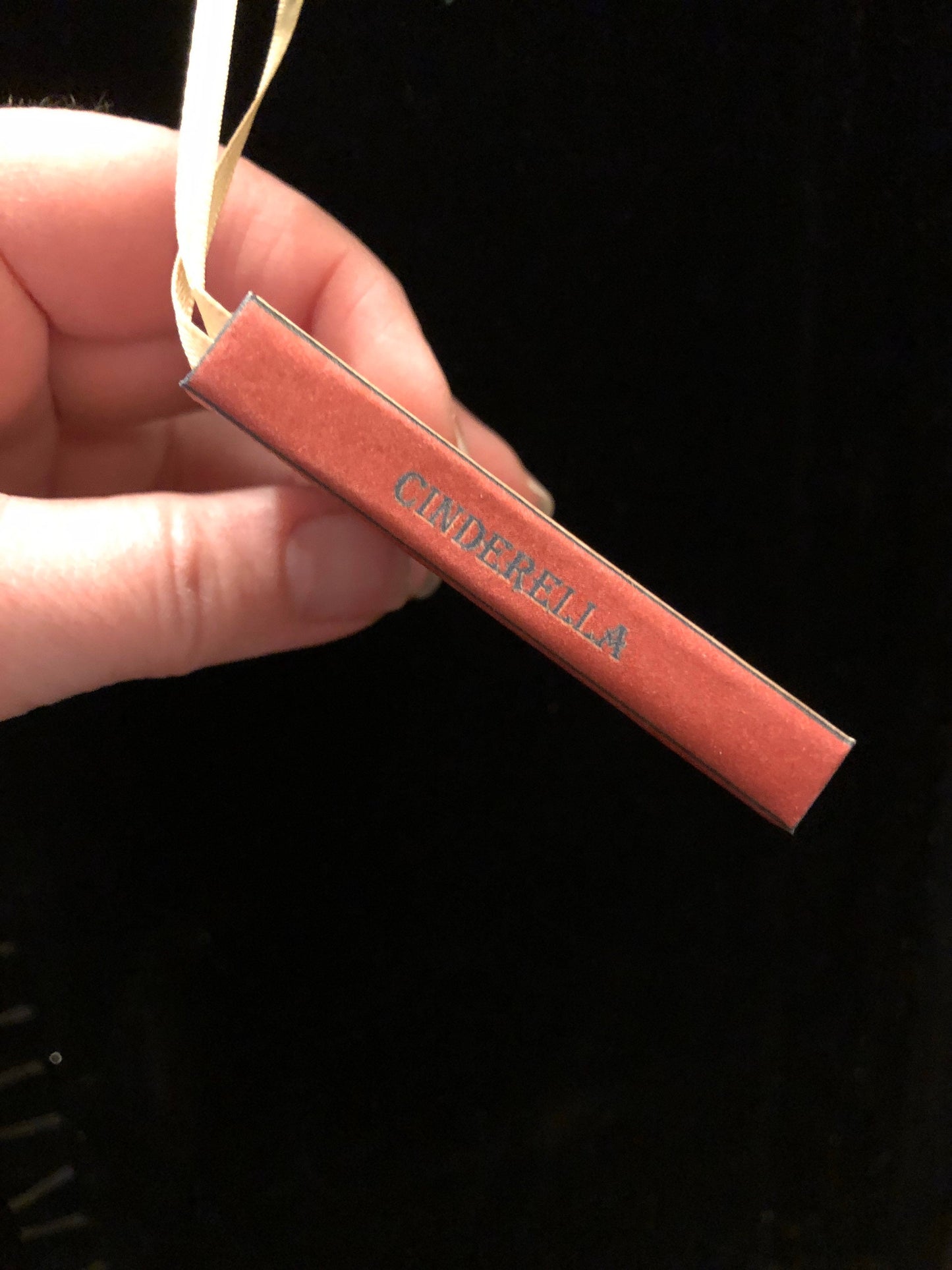 Classic Cinderella Miniature Book Christmas Ornament