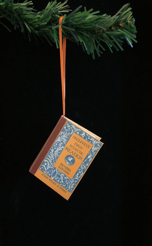 McGuffey's First Reader Miniature Book Christmas Ornament