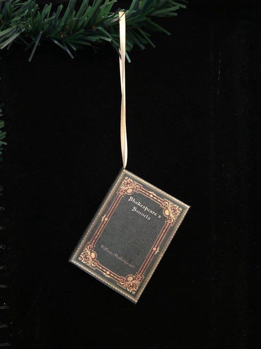 Shakespeare’s Sonnets Miniature Book Christmas Ornament